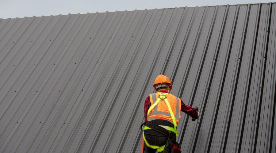 Professional metal roof installation services in Barneveld, WI